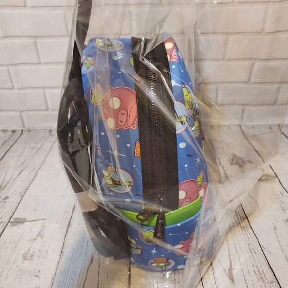 Loungefly Nickelodeon Invader Zim Snacks AOP Mini Backpack - Picture 4 of 5